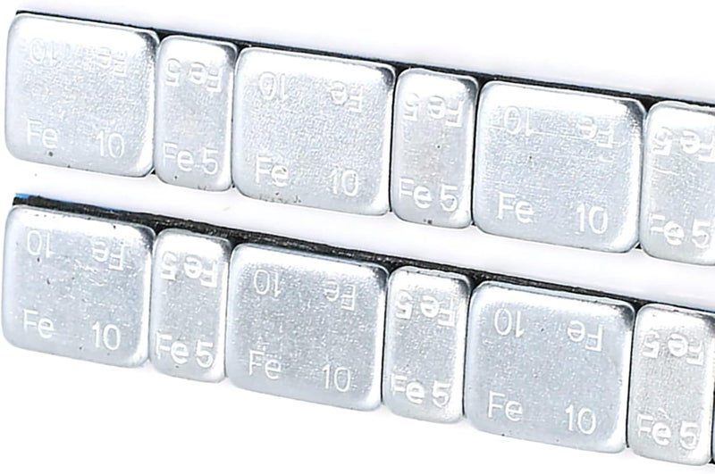 F FIERCE CYCLE 2.1oz Adhesive Back Wheel Balance Weights Strips for Motorcycle 124 x 18mm 2pcs - Image 4